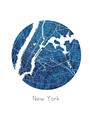 Picture of Round New York _GroupedProduct_Rectangle_Portrait_Unframed_Print_Only_