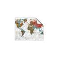 Picture of Newspaper World map  _GroupedProduct_Rectangle_Landscape_Unframed_Print_Only_