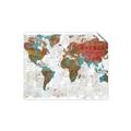 Picture of Newspaper World map  _GroupedProduct_Rectangle_Landscape_Unframed_Print_Only_