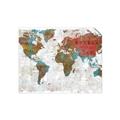 Picture of Newspaper World map  _GroupedProduct_Rectangle_Landscape_Unframed_Print_Only_