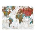 Picture of Newspaper World map  _GroupedProduct_Rectangle_Landscape_Unframed_Print_Only_