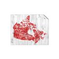 Picture of Canada Map Grey Background _GroupedProduct_Rectangle_Landscape_Unframed_Print_Only_