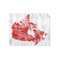 Picture of Canada Map Grey Background _GroupedProduct_Rectangle_Landscape_Unframed_Print_Only_