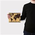 Picture of Brick Wall World Map _GroupedProduct_Rectangle_Landscape_Canvas_