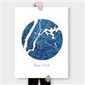 Picture of Round New York _GroupedProduct_Rectangle_Portrait_Canvas_