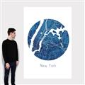 Picture of Round New York _GroupedProduct_Rectangle_Portrait_Canvas_