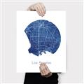 Picture of Round Los Angeles _GroupedProduct_Rectangle_Portrait_Canvas_