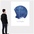 Picture of Round Los Angeles _GroupedProduct_Rectangle_Portrait_Canvas_