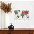 Picture of Newspaper World map  _GroupedProduct_Rectangle_Landscape_Canvas_