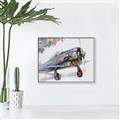 Picture of Flying in colour _GroupedProduct_Rectangle_Landscape_Canvas_Framed_
