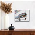 Picture of Flying in colour _GroupedProduct_Rectangle_Landscape_Canvas_Framed_