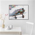 Picture of Flying in colour _GroupedProduct_Rectangle_Landscape_Canvas_Framed_