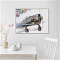 Picture of Flying in colour _GroupedProduct_Rectangle_Landscape_Canvas_Framed_