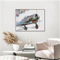 Picture of Flying in colour _GroupedProduct_Rectangle_Landscape_Canvas_Framed_