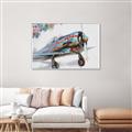 Picture of Flying in colour _GroupedProduct_Rectangle_Landscape_Canvas_Framed_