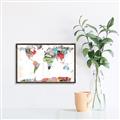 Picture of Collecting stamps  _GroupedProduct_Rectangle_Landscape_Canvas_Framed_