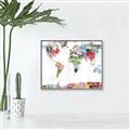 Picture of Collecting stamps  _GroupedProduct_Rectangle_Landscape_Canvas_Framed_