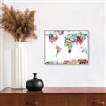 Picture of Collecting stamps  _GroupedProduct_Rectangle_Landscape_Canvas_Framed_