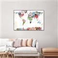 Picture of Collecting stamps  _GroupedProduct_Rectangle_Landscape_Canvas_Framed_
