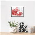 Picture of Canada Map Grey Background _GroupedProduct_Rectangle_Landscape_Canvas_Framed_
