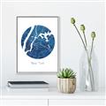 Picture of Round New York _GroupedProduct_Rectangle_Portrait_Canvas_Framed_