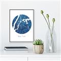 Picture of Round New York _GroupedProduct_Rectangle_Portrait_Canvas_Framed_