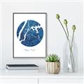 Picture of Round New York _GroupedProduct_Rectangle_Portrait_Canvas_Framed_