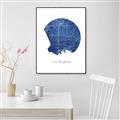 Picture of Round Los Angeles _GroupedProduct_Rectangle_Portrait_Canvas_Framed_