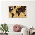 Picture of Brick Wall World Map _GroupedProduct_Rectangle_Landscape_Unframed_Print_Only_