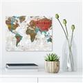 Picture of Newspaper World map  _GroupedProduct_Rectangle_Landscape_Unframed_Print_Only_