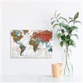 Picture of Newspaper World map  _GroupedProduct_Rectangle_Landscape_Unframed_Print_Only_