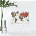 Picture of Newspaper World map  _GroupedProduct_Rectangle_Landscape_Unframed_Print_Only_
