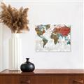 Picture of Newspaper World map  _GroupedProduct_Rectangle_Landscape_Unframed_Print_Only_