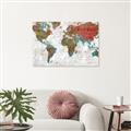 Picture of Newspaper World map  _GroupedProduct_Rectangle_Landscape_Unframed_Print_Only_