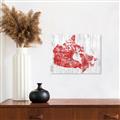 Picture of Canada Map Grey Background _GroupedProduct_Rectangle_Landscape_Unframed_Print_Only_