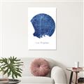 Picture of Round Los Angeles _GroupedProduct_Rectangle_Portrait_Unframed_Print_Only_