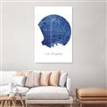 Picture of Round Los Angeles _GroupedProduct_Rectangle_Portrait_Unframed_Print_Only_