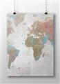 Picture of Newspaper World map  _GroupedProduct_Rectangle_Landscape_Unframed_Print_Only_