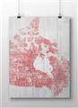 Picture of Canada Map Grey Background _GroupedProduct_Rectangle_Landscape_Unframed_Print_Only_