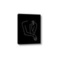 Picture of Sketched Girl III Black _GroupedProduct_Rectangle_Portrait_Canvas_