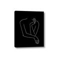 Picture of Sketched Girl III Black _GroupedProduct_Rectangle_Portrait_Canvas_