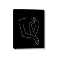 Picture of Sketched Girl III Black _GroupedProduct_Rectangle_Portrait_Canvas_