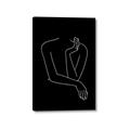 Picture of Sketched Girl III Black _GroupedProduct_Rectangle_Portrait_Canvas_