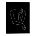 Picture of Sketched Girl III Black _GroupedProduct_Rectangle_Portrait_Canvas_