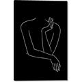 Picture of Sketched Girl III Black _GroupedProduct_Rectangle_Portrait_Canvas_