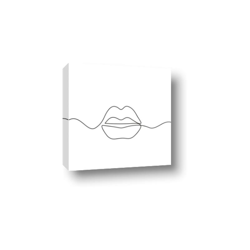 Picture of Line Drawn Lips _GroupedProduct_Square_Canvas_