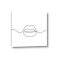 Picture of Line Drawn Lips _GroupedProduct_Square_Canvas_