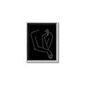Picture of Sketched Girl III Black _GroupedProduct_Rectangle_Portrait_Canvas_Framed_