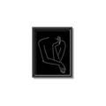 Picture of Sketched Girl III Black _GroupedProduct_Rectangle_Portrait_Canvas_Framed_