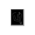 Picture of Sketched Girl III Black _GroupedProduct_Rectangle_Portrait_Canvas_Framed_